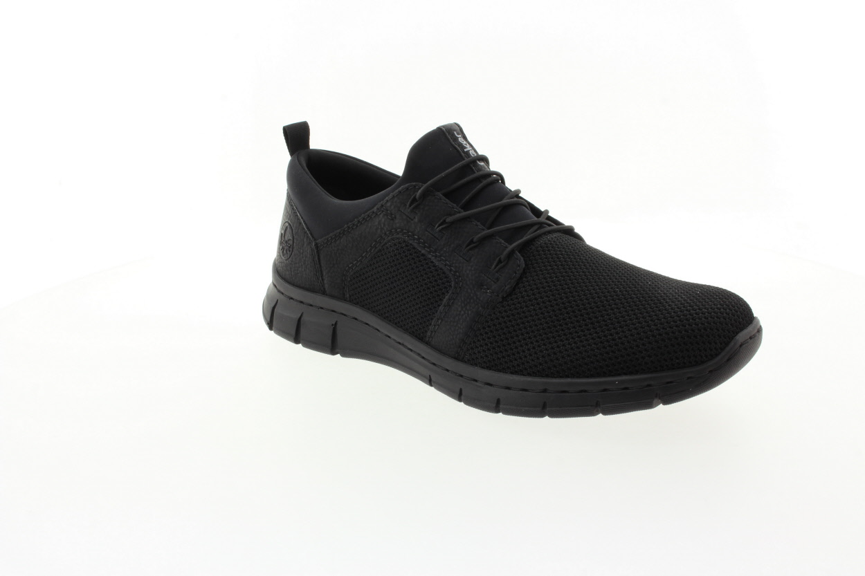 RIEKER Pánské černé textilní tenisky
