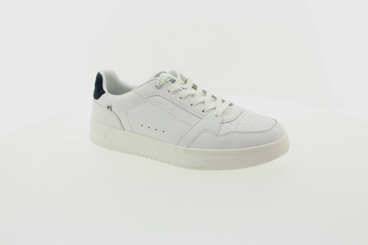RIEKER Pánské kožené bílé tenisky