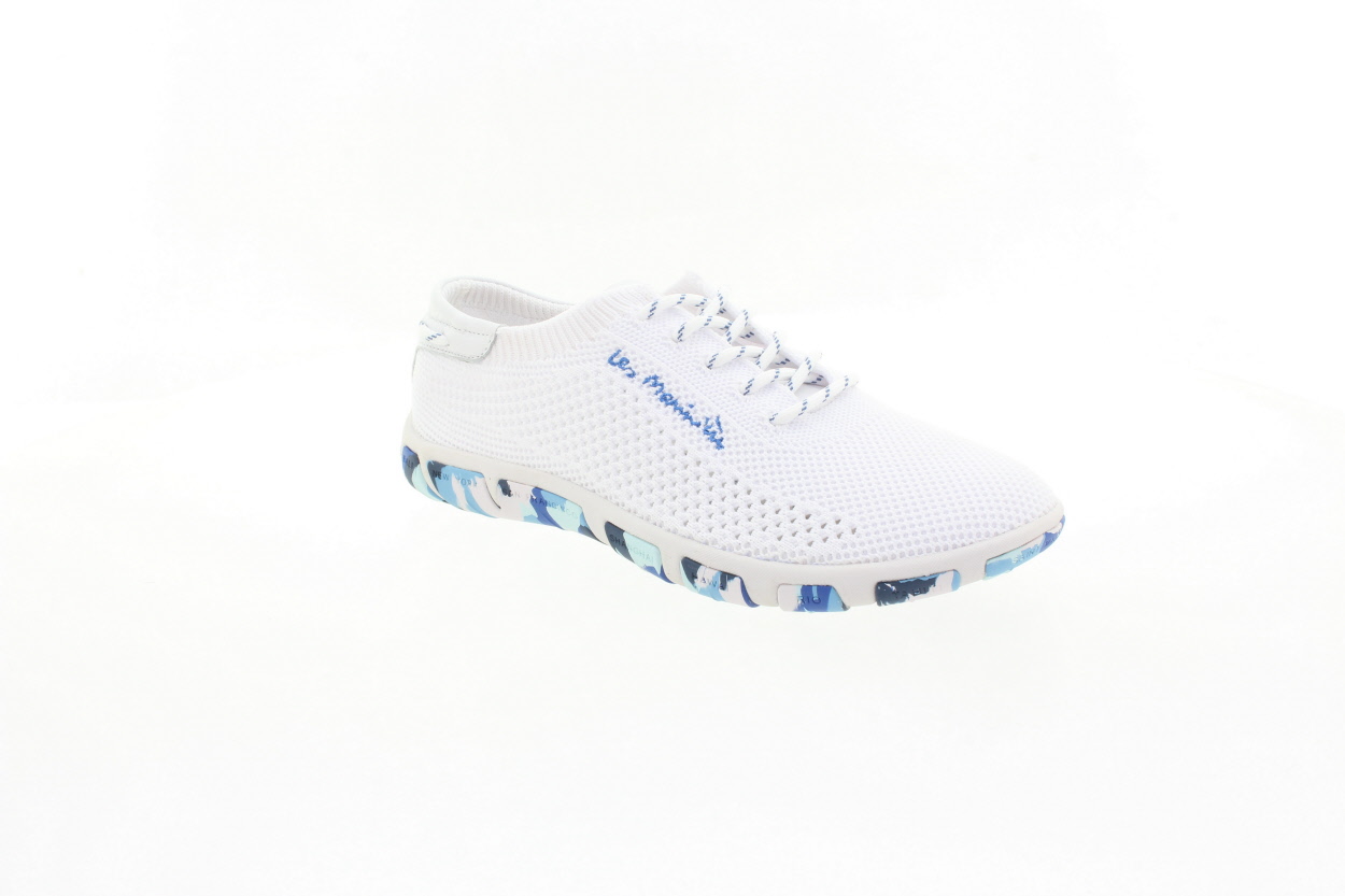 TBS Dámské textilní bílé polobotky