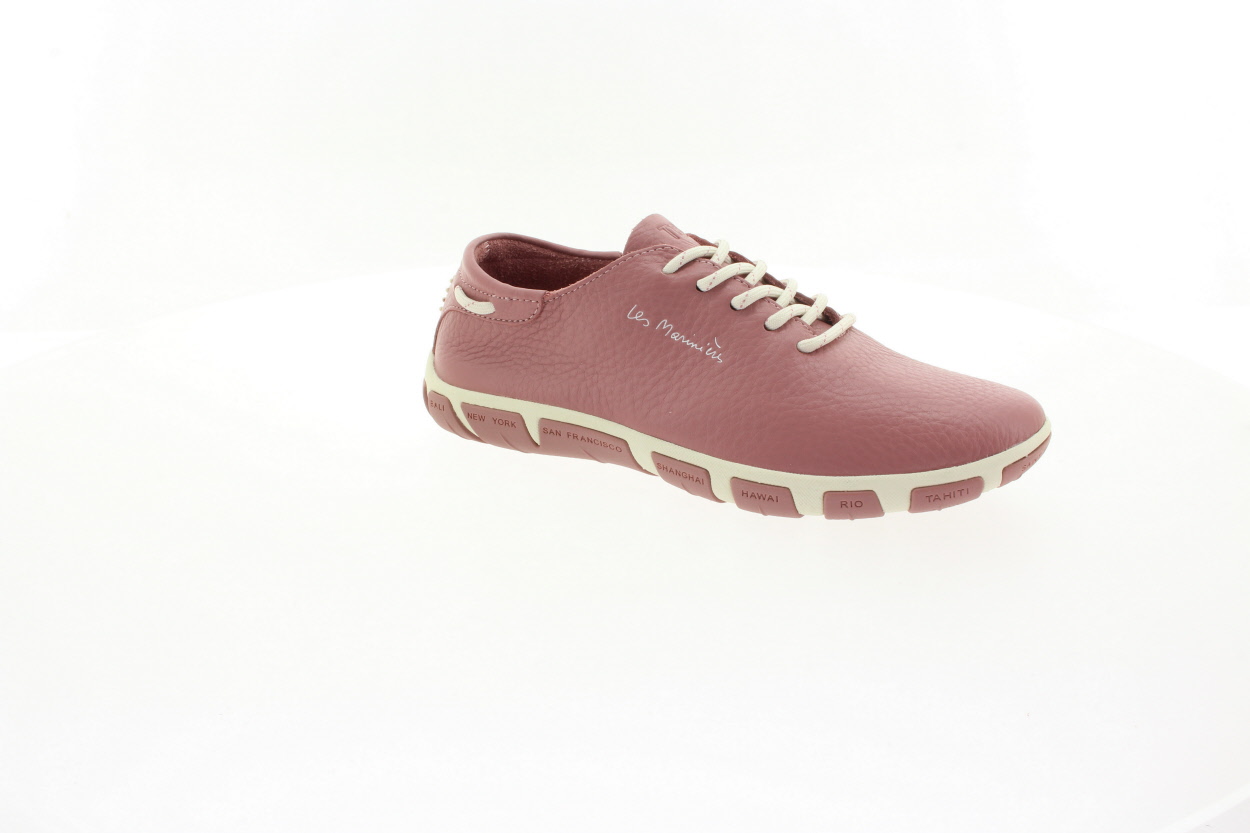 TBS Dámské kožené polobotky rose