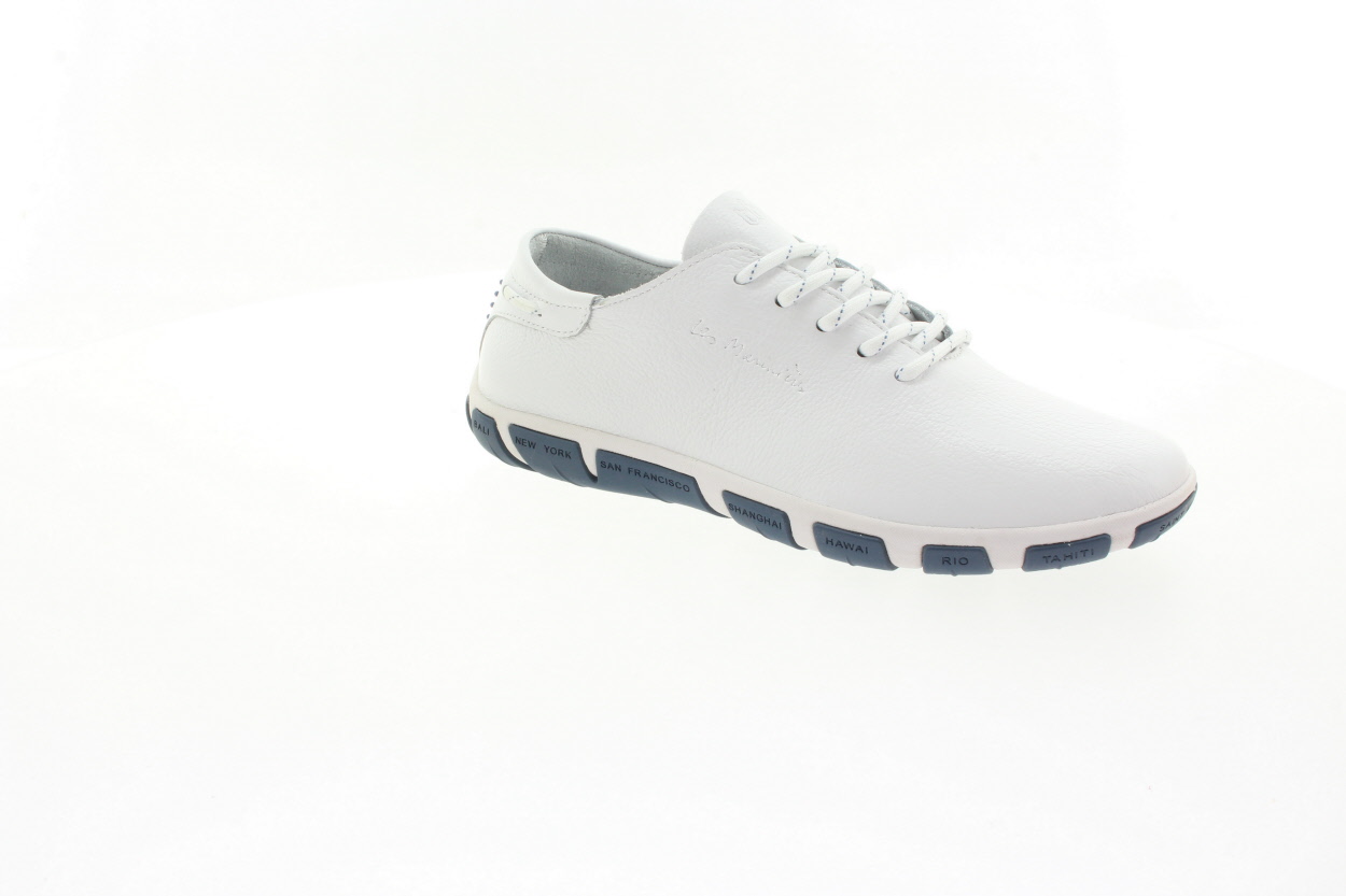 TBS Dámské bílé kožené polobotky