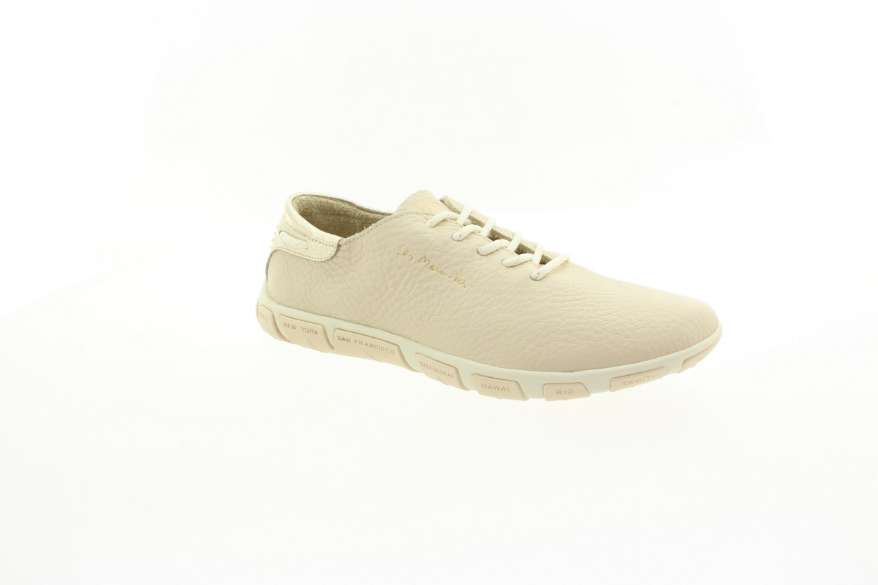 TBS Dámské krémové kožené polobotky