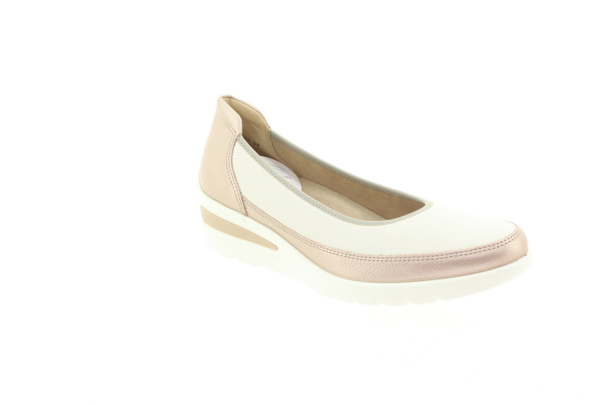 ARA Dámské krémové kožené baleríny