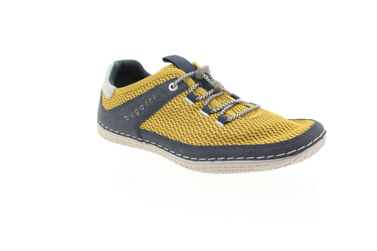 BUGATTI Pánské žluté textilní tenisky