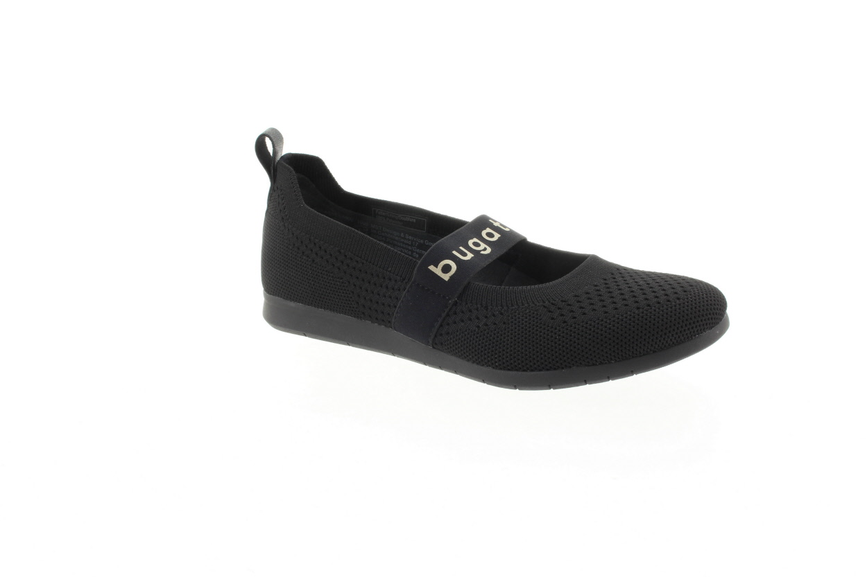 BUGATTI Dámské černé textilní baleríny