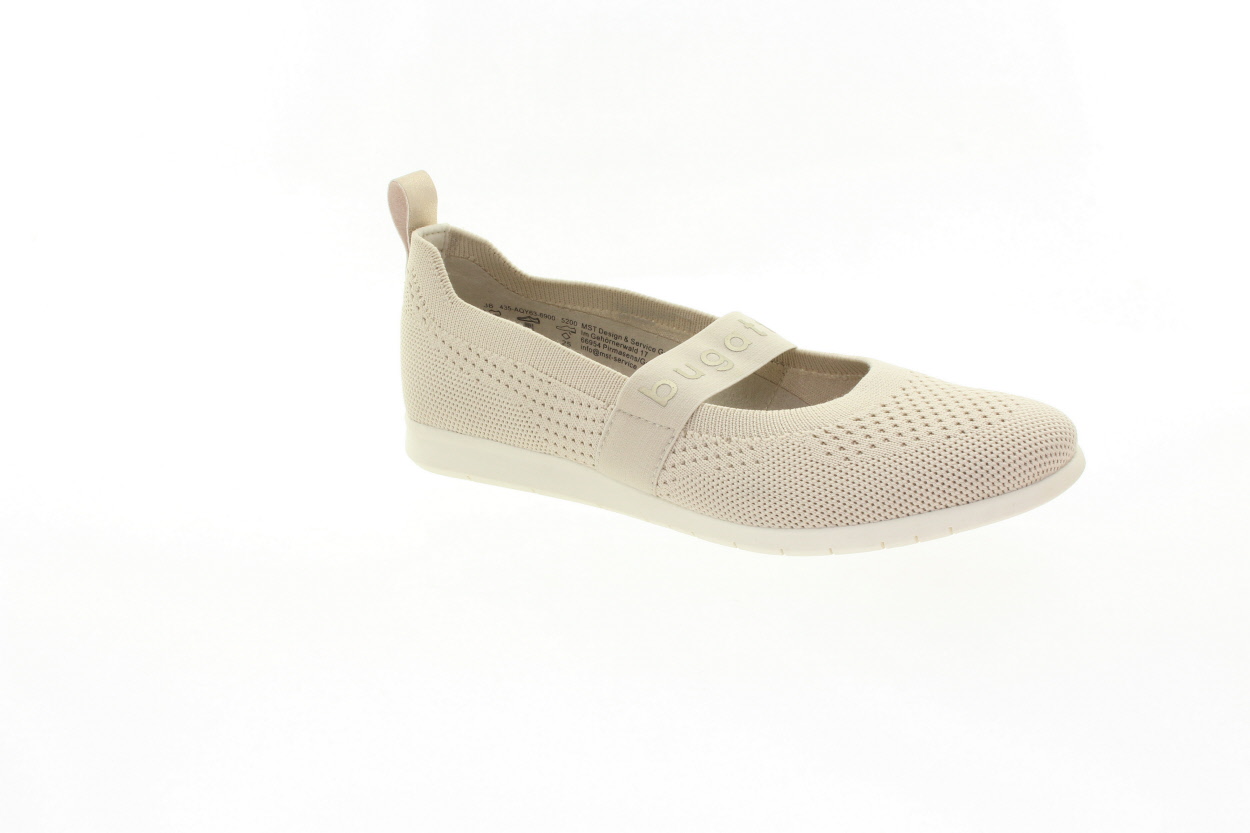 BUGATTI Dámské béžové textilní baleríny