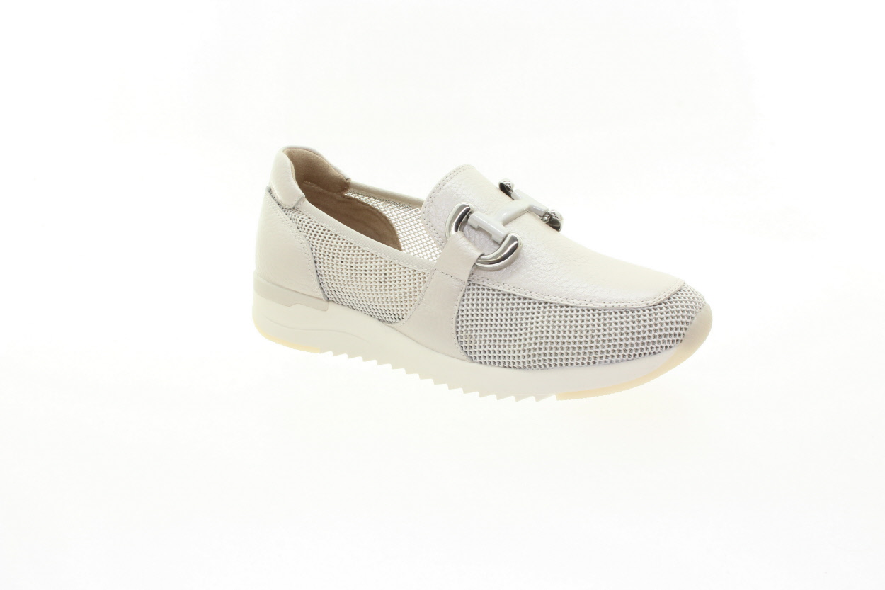 CAPRICE Dámské krémové kožené mokasíny