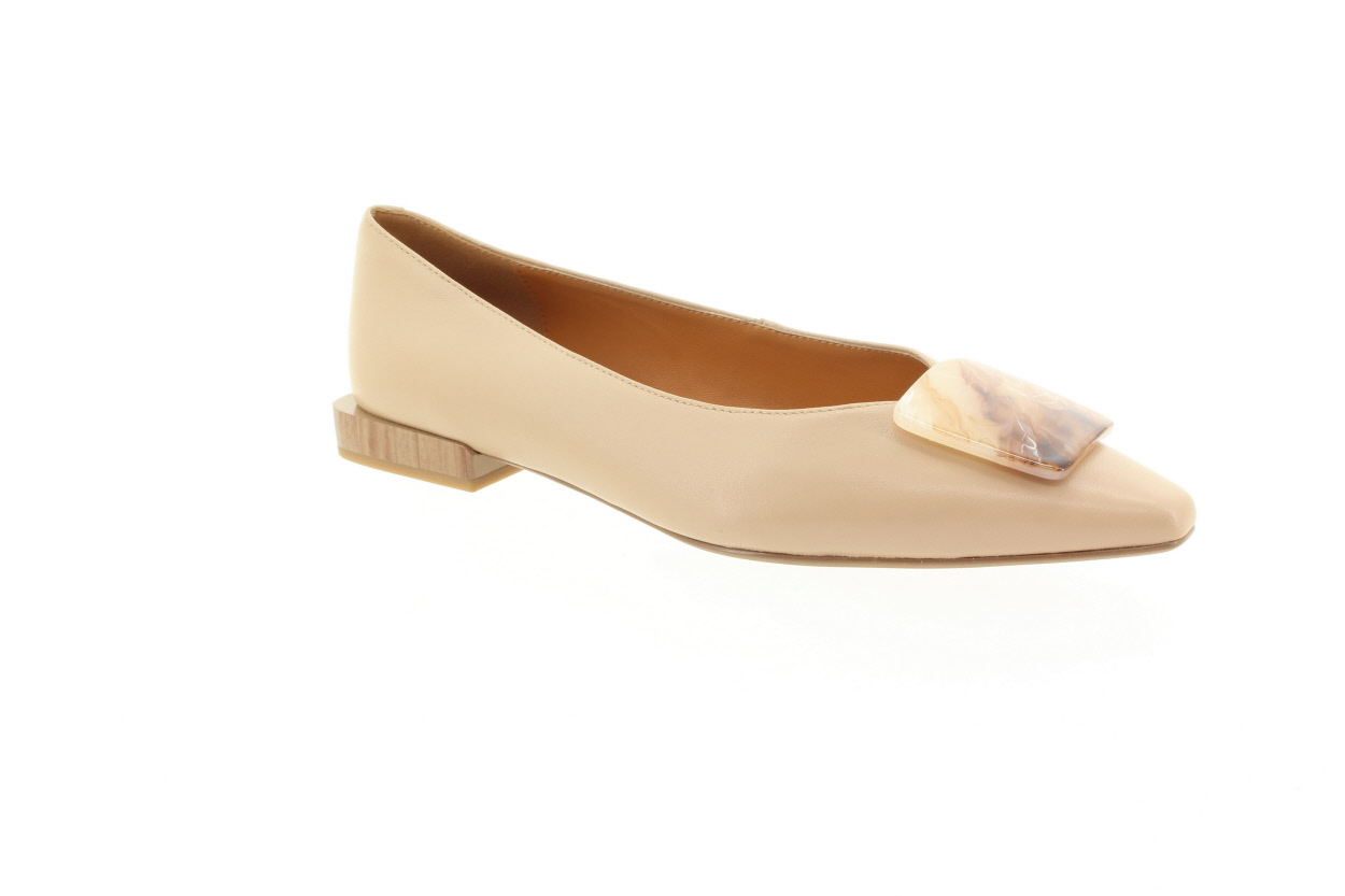 EPICA Dámské béžové kožené baleríny