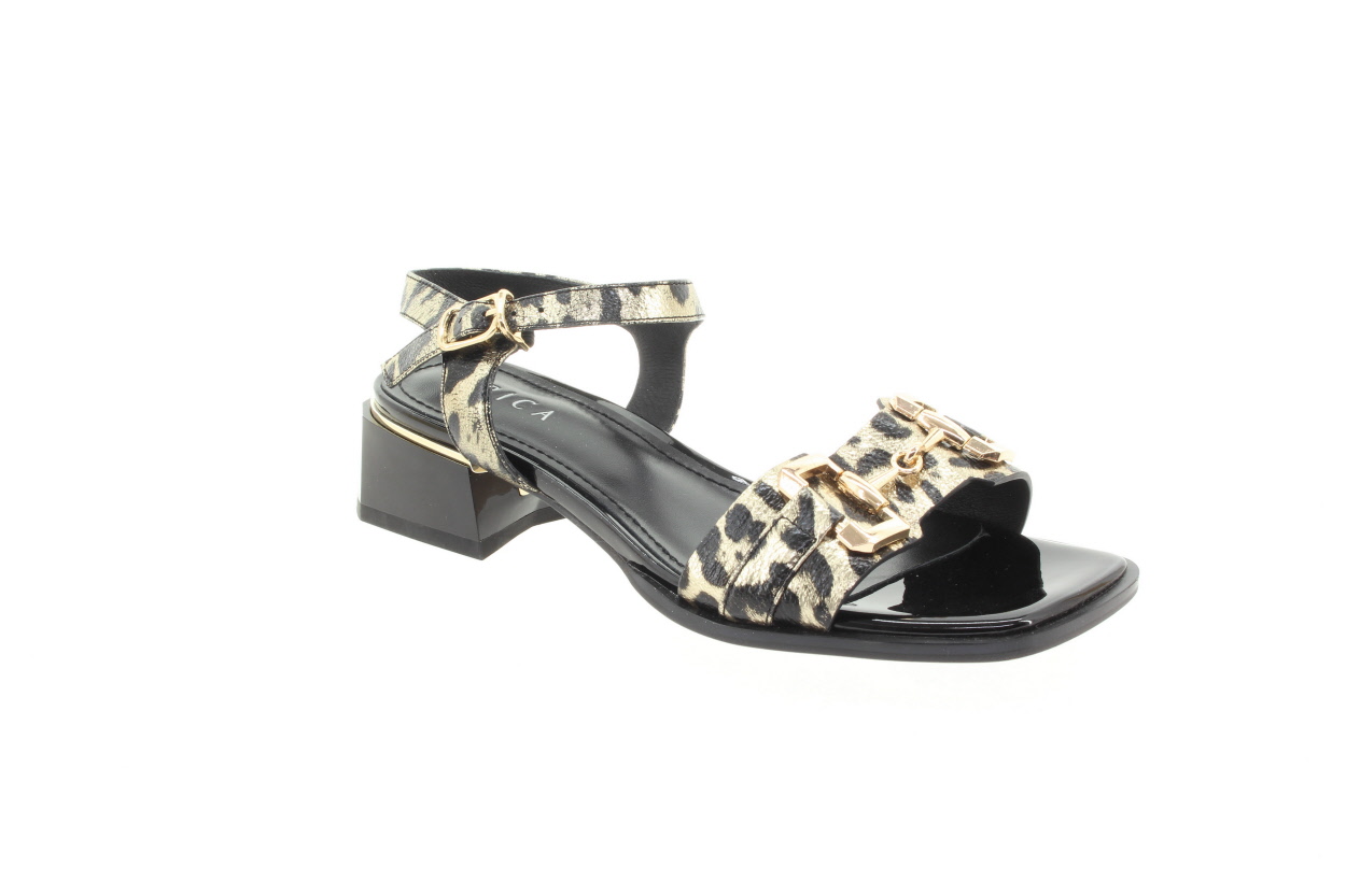 EPICA Dámské kožené sandály zvířecí vzor