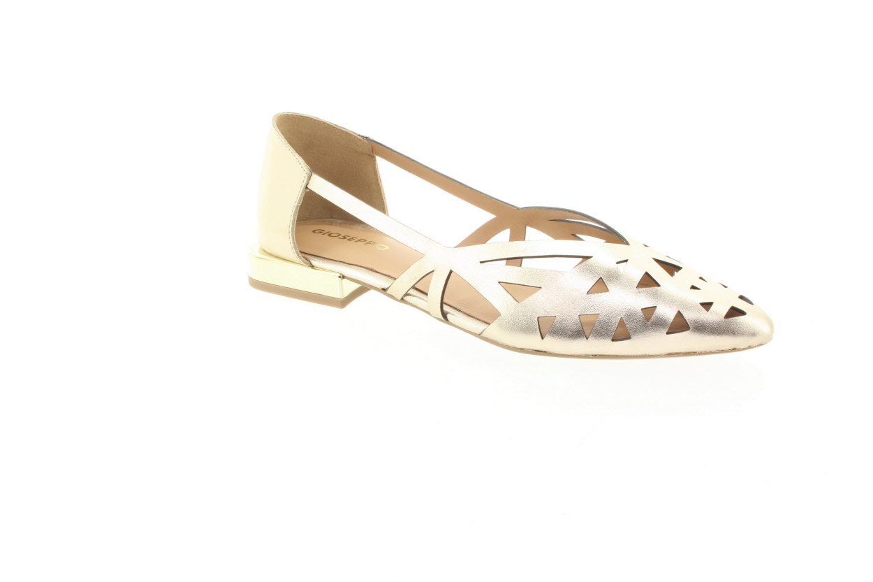 GIOSEPPO Dámské kožené platinové lodičky