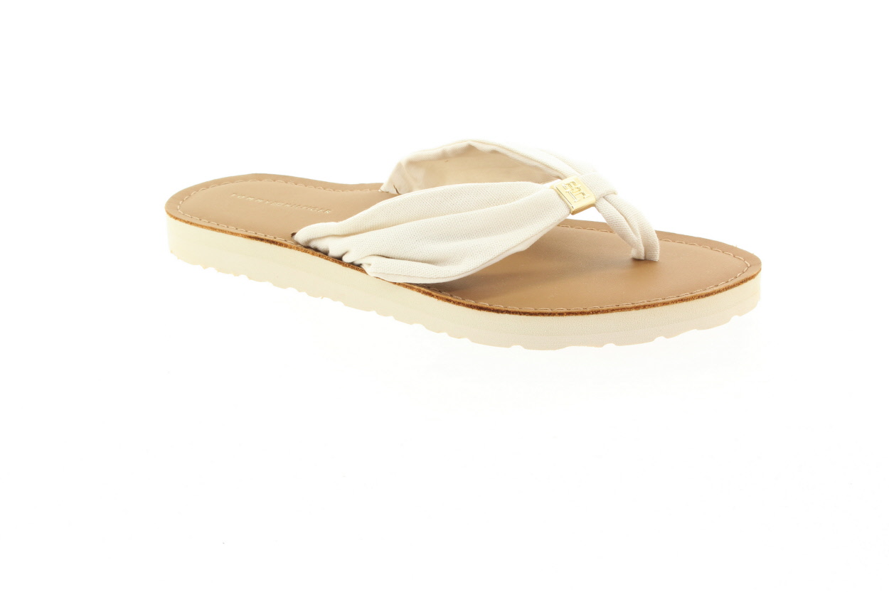 TOMMY HILFIGER Dámské krémové žabky