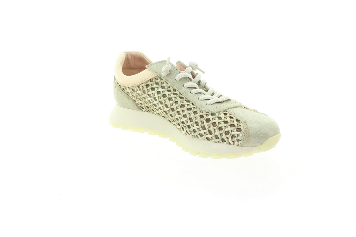 HISPANITAS Dámské zelené kožené polobotky