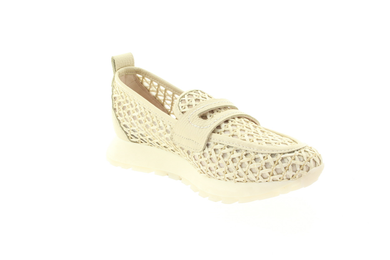 HISPANITAS Dámské smetanové kožené mokasíny