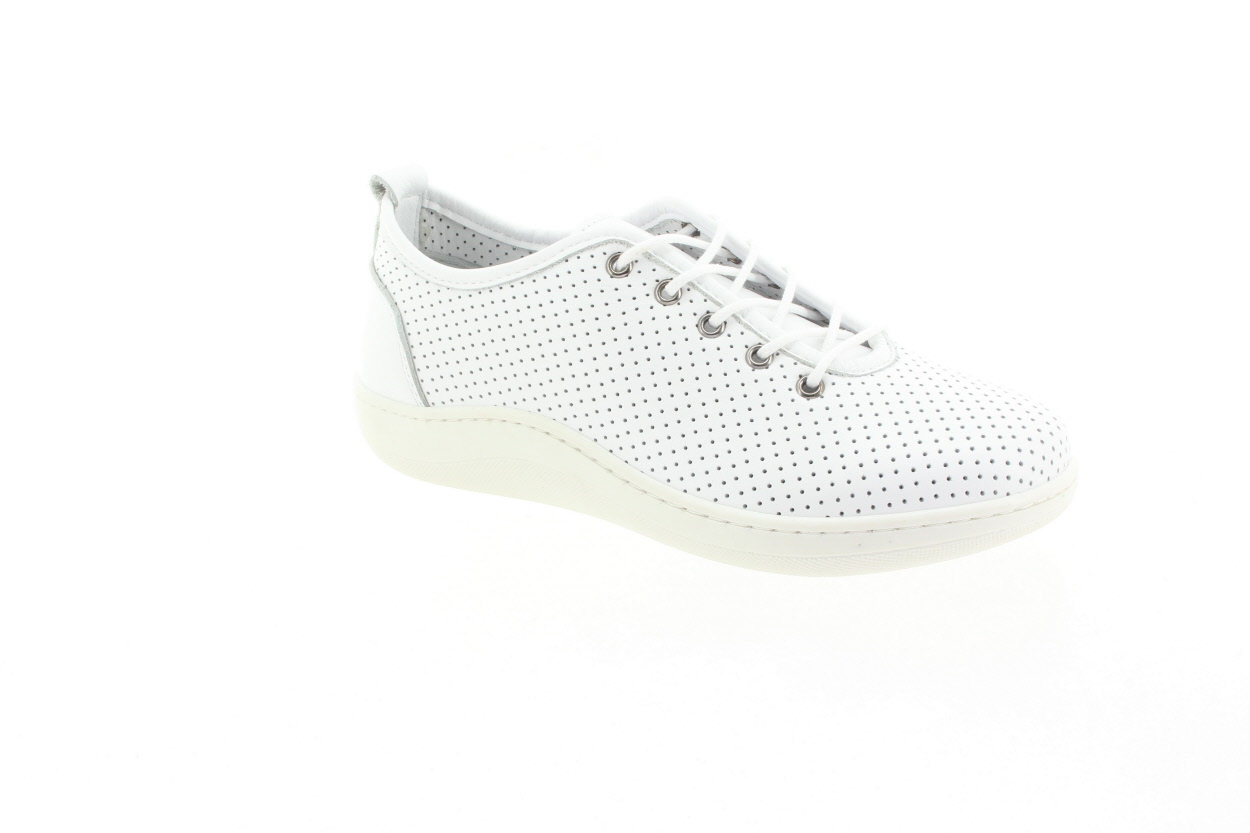 LOOKE Dámské bílé kožené tenisky barefoot