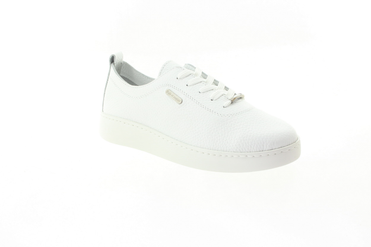 LOOKE Dámské bílé kožené tenisky