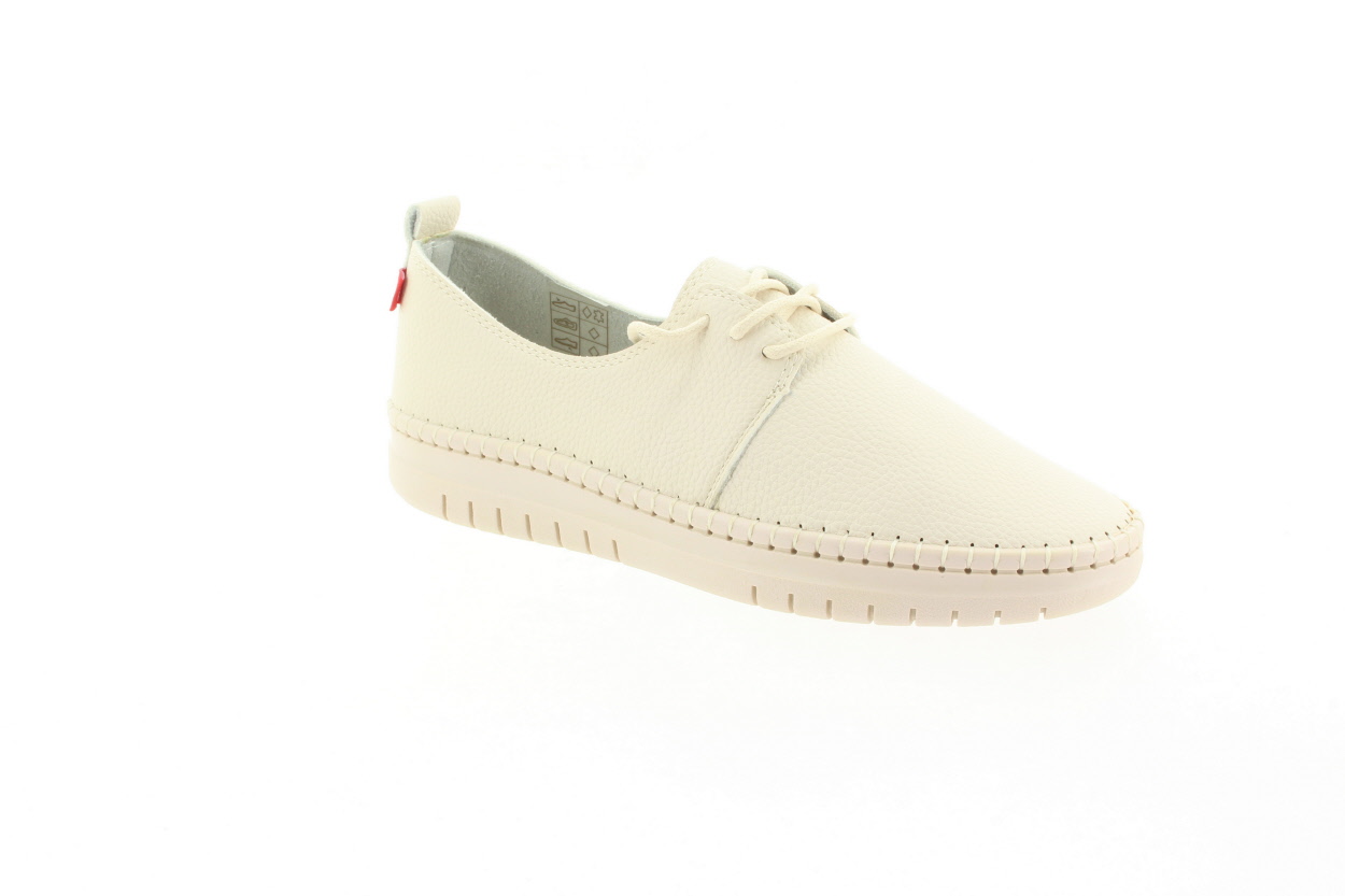 LOOKE Dámské krémové kožené polobotky