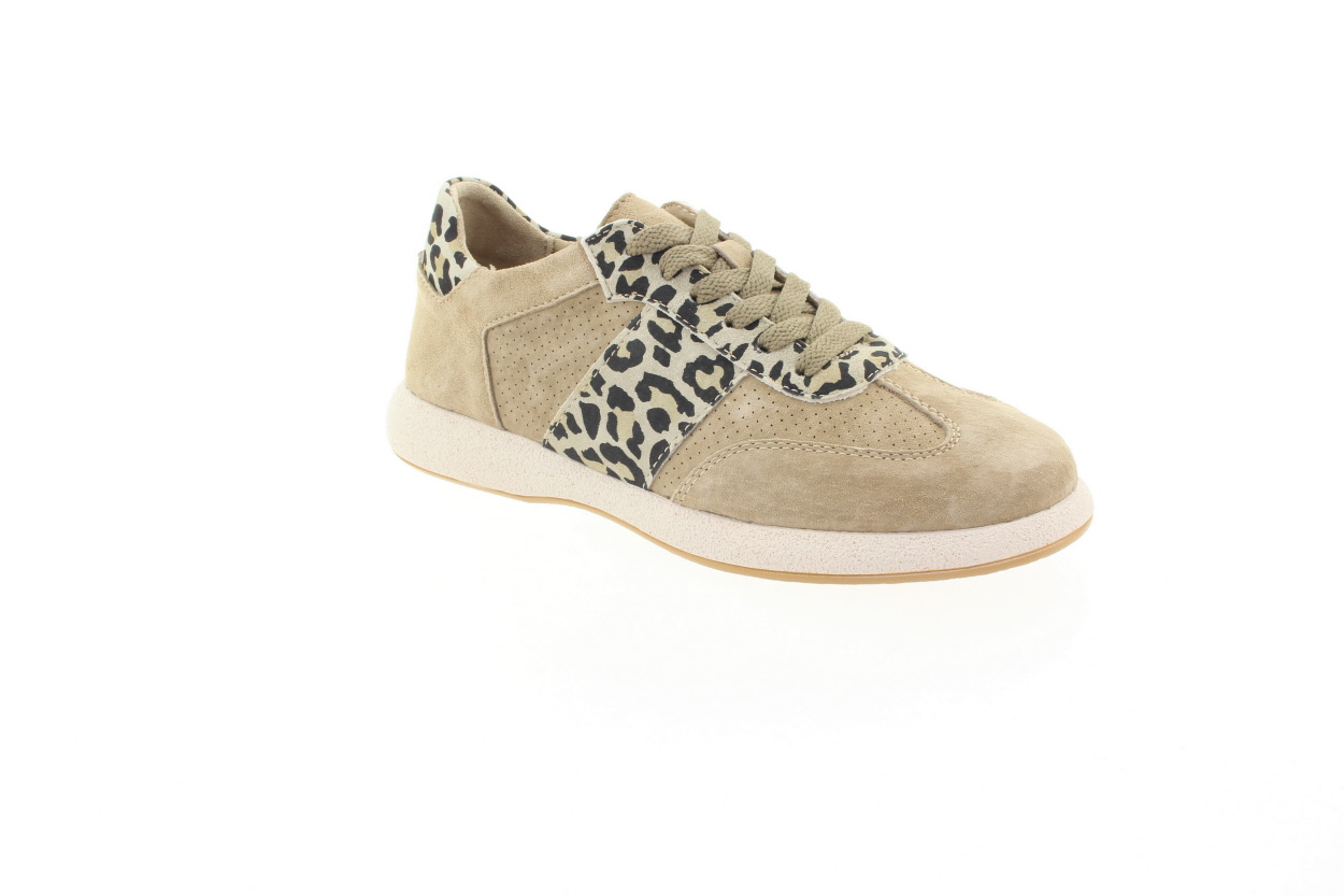 LOOKE Dámské světle hnědé kožené tenisky