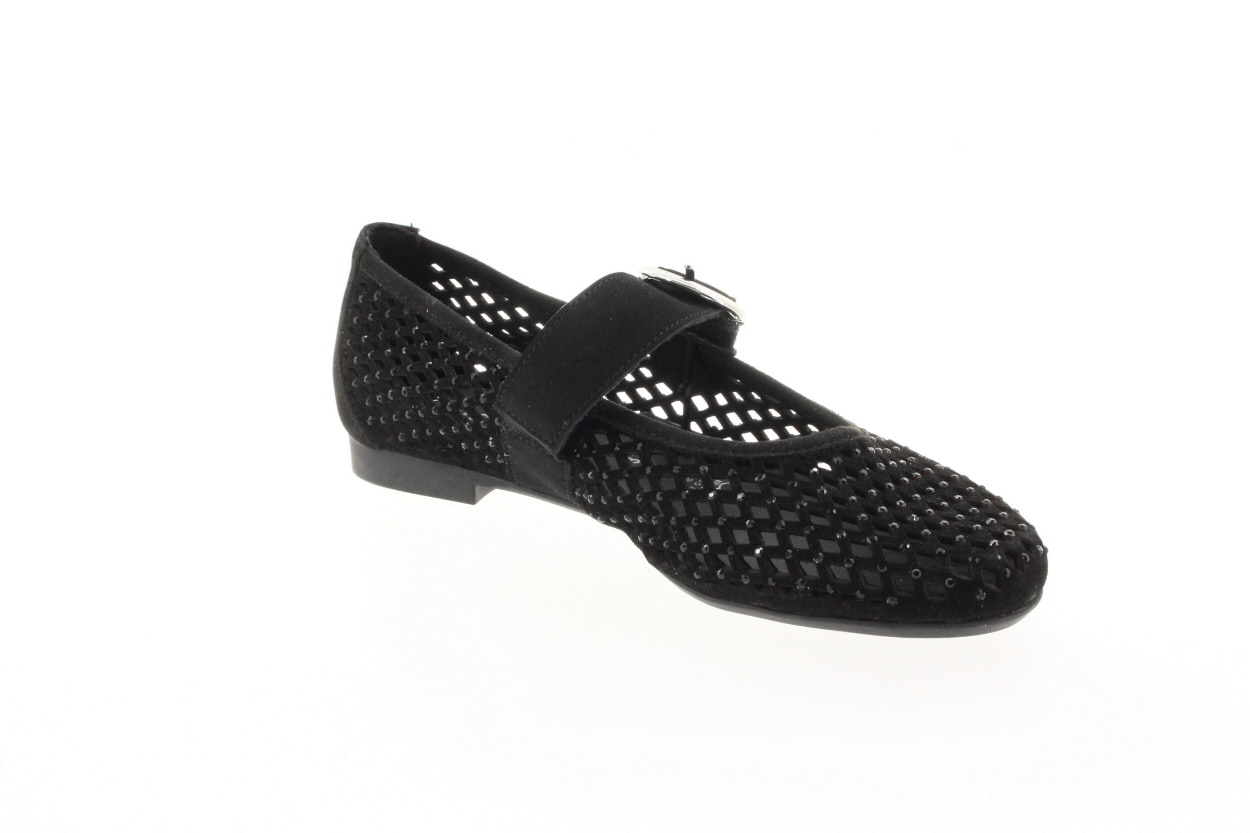 REMONTE Dámské černé kožené baleríny