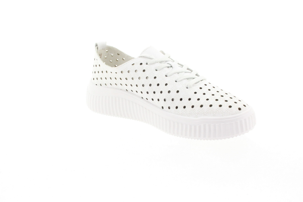 REMONTE Dámské bílé kožené polobotky