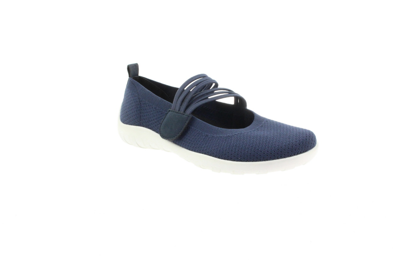 REMONTE Dámské modré textilní baleríny