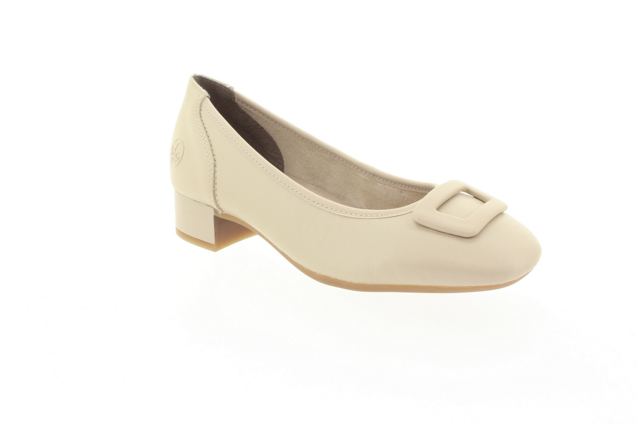 RIEKER Dámské béžové kožené lodičky