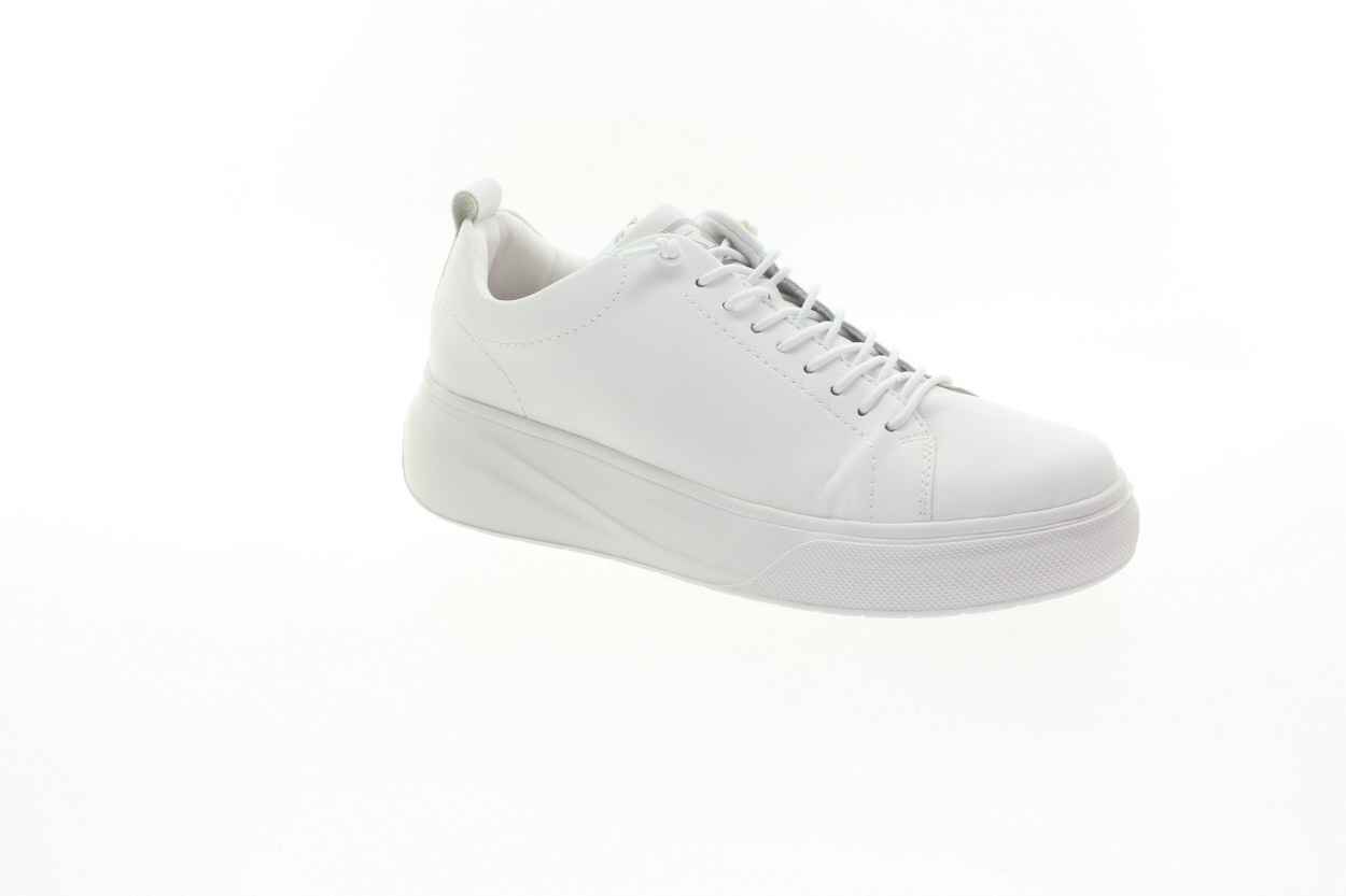 RIEKER Dámské bílé kožené tenisky