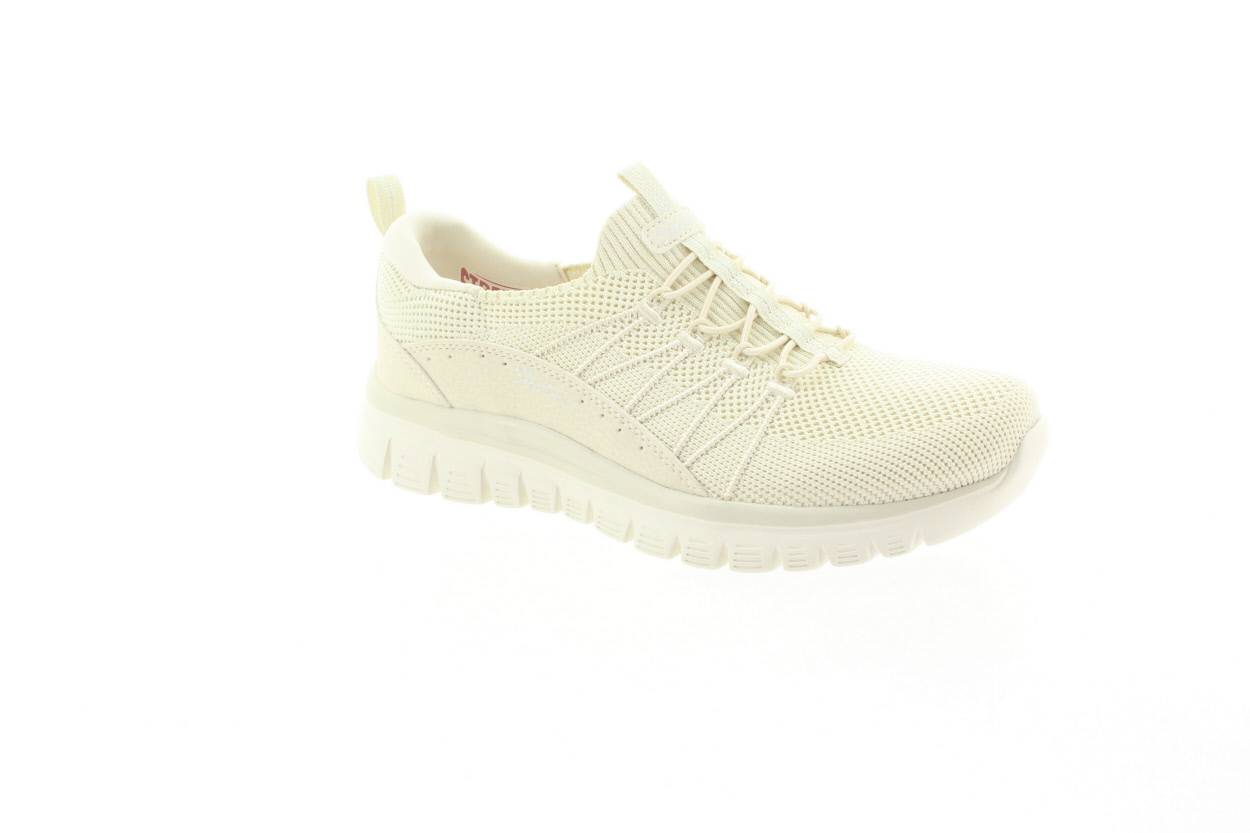 SKECHERS Dámské textilní tenisky off white