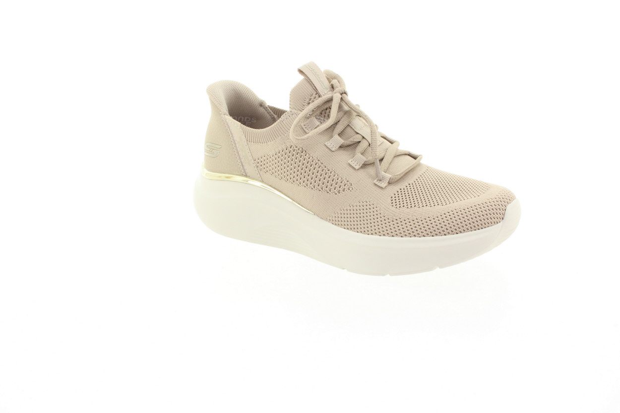 SKECHERS Dámské béžové textilní slip ins