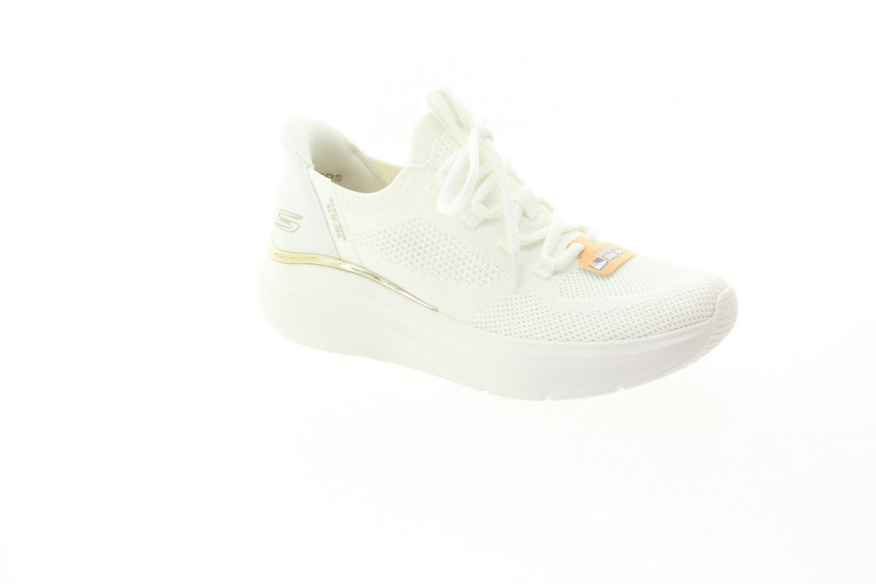 SKECHERS Dámské textilní bílé slip ins