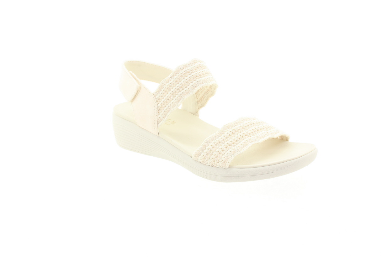 SKECHERS Dámské textilní sandály off white