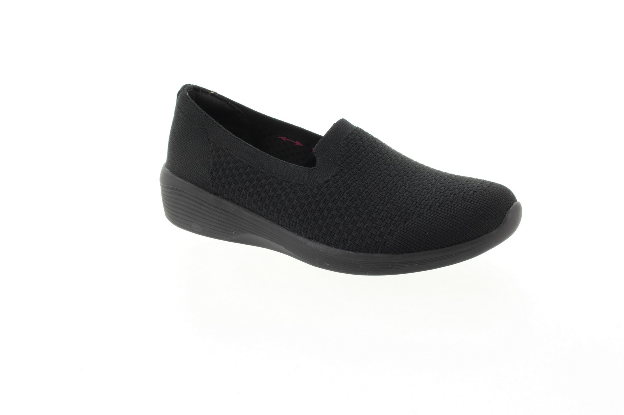 SKECHERS Dámské textilní černé baleríny