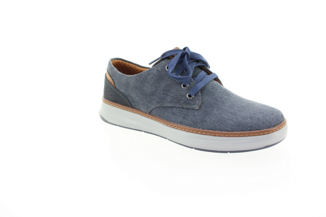 SKECHERS Pánské modré textilní polobotky