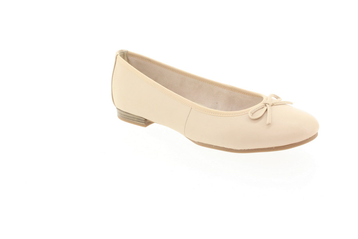 TAMARIS Dámské kožené pudrové baleríny