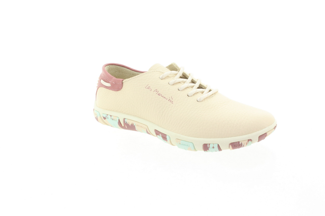 TBS Dámské béžové kožené polobotky