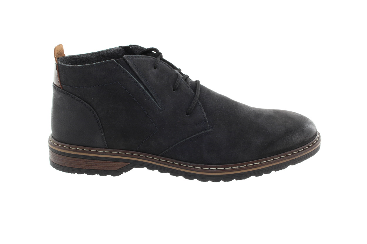 RIEKER Pánská kotníková kožená obuv 