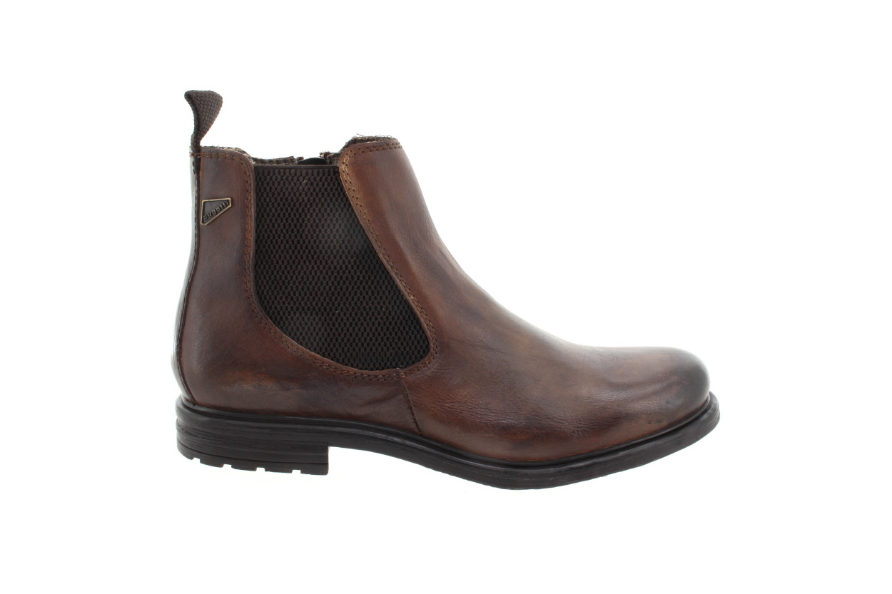 BUGATTI Pánská kotníková kožená obuv brown