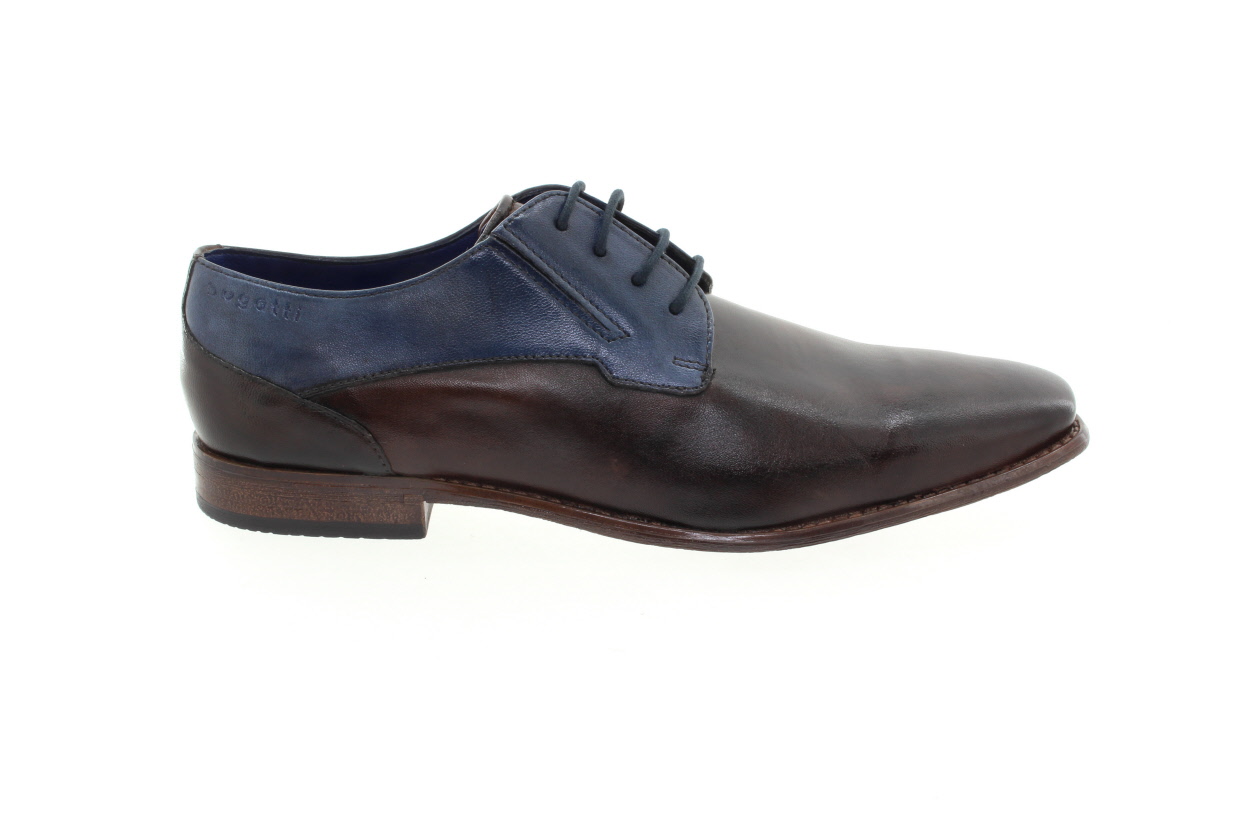 BUGATTI Pánské kožené polobotky brown