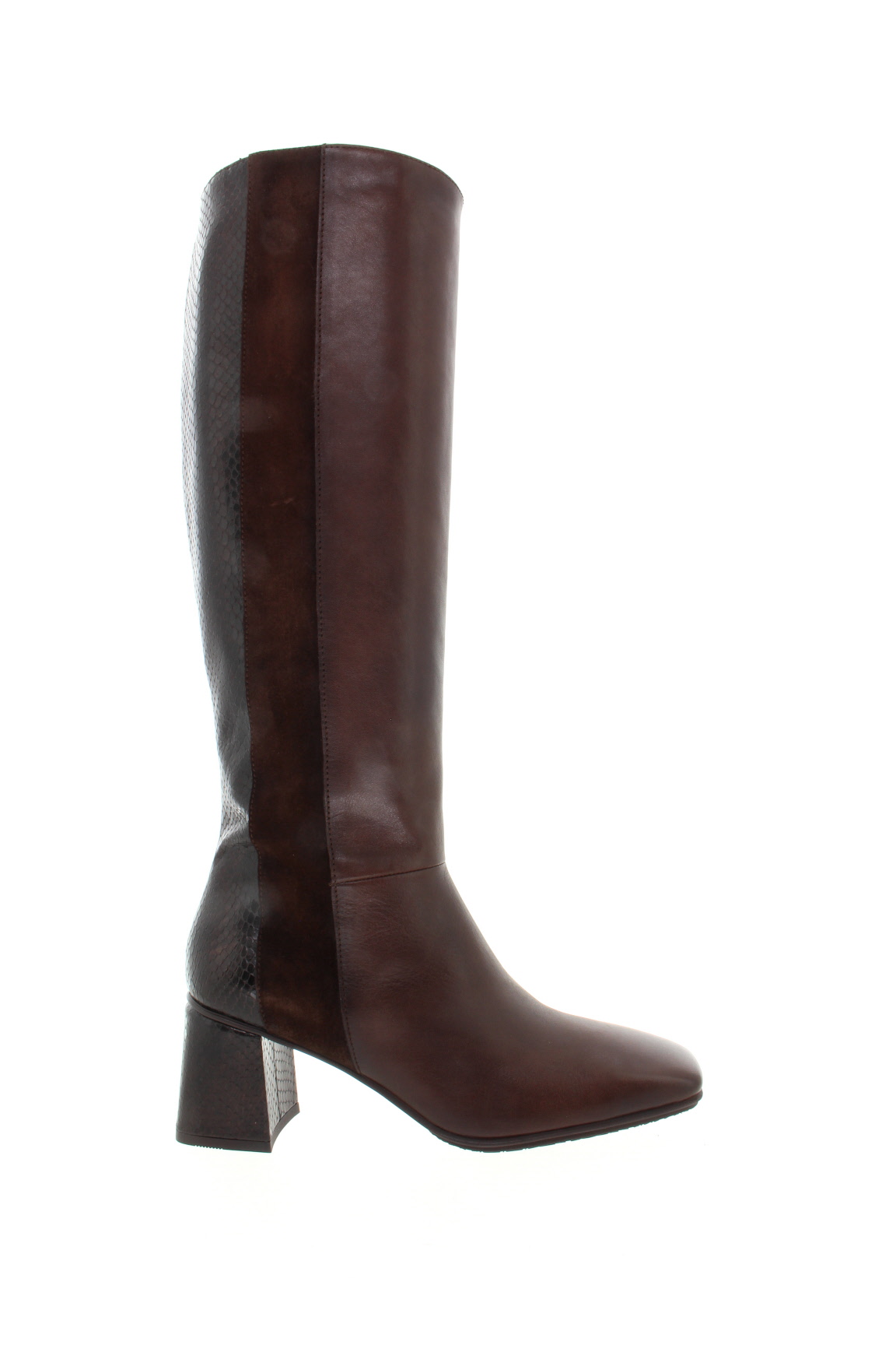 HISPANITAS Dámské kožené kozačky cacao