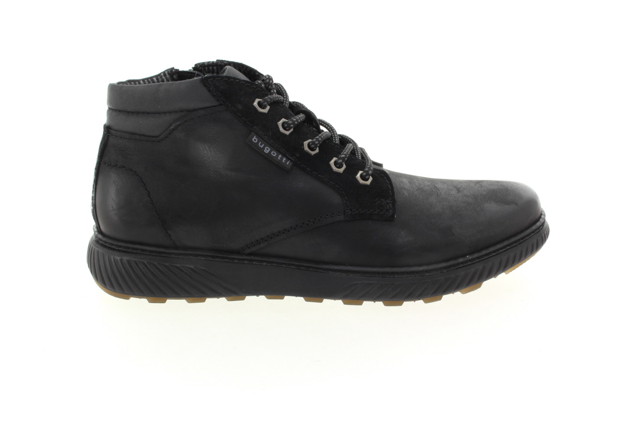BUGATTI Pánský kožený kotník černý
