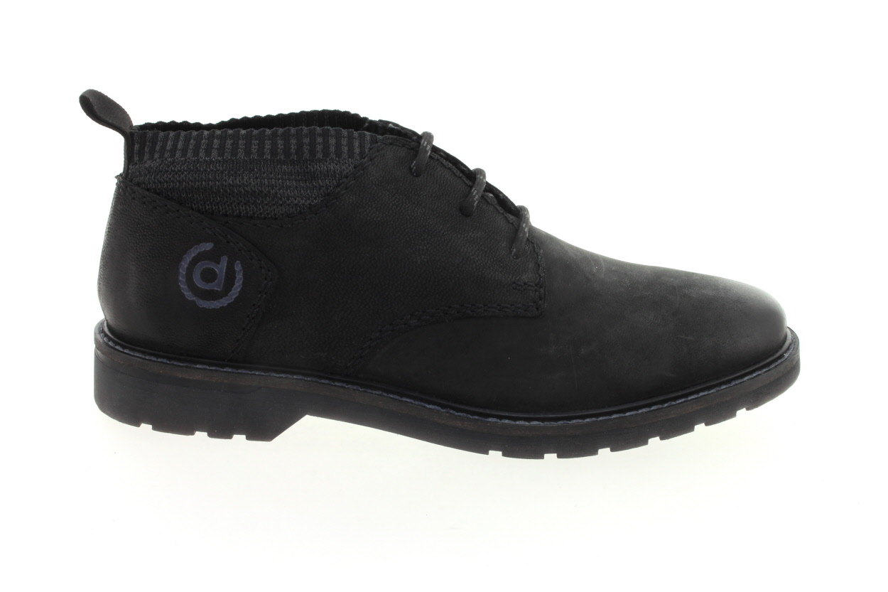 BUGATTI Pánské kožené kotníkové polobotky černé