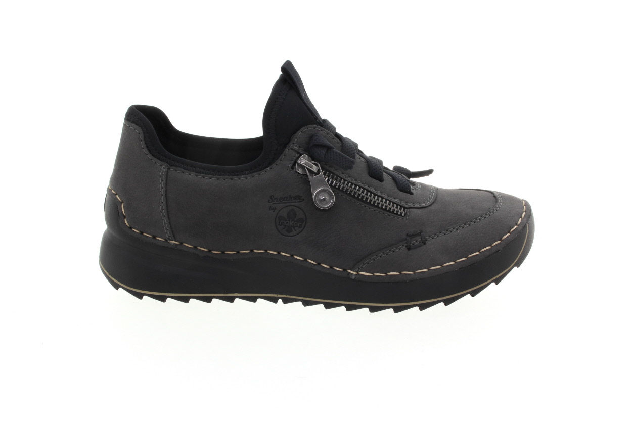 RIEKER Dámské šedo modré tenisky