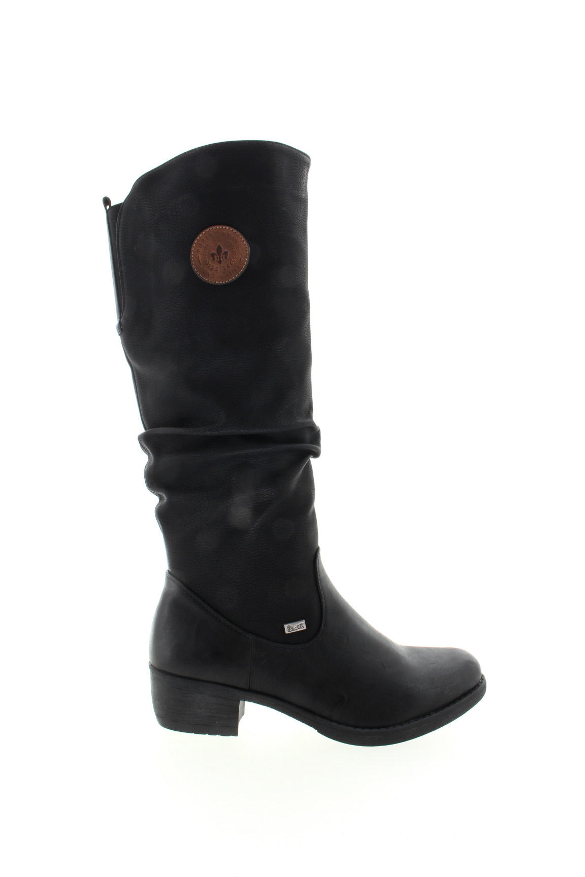 RIEKER Dámské černé kozačky