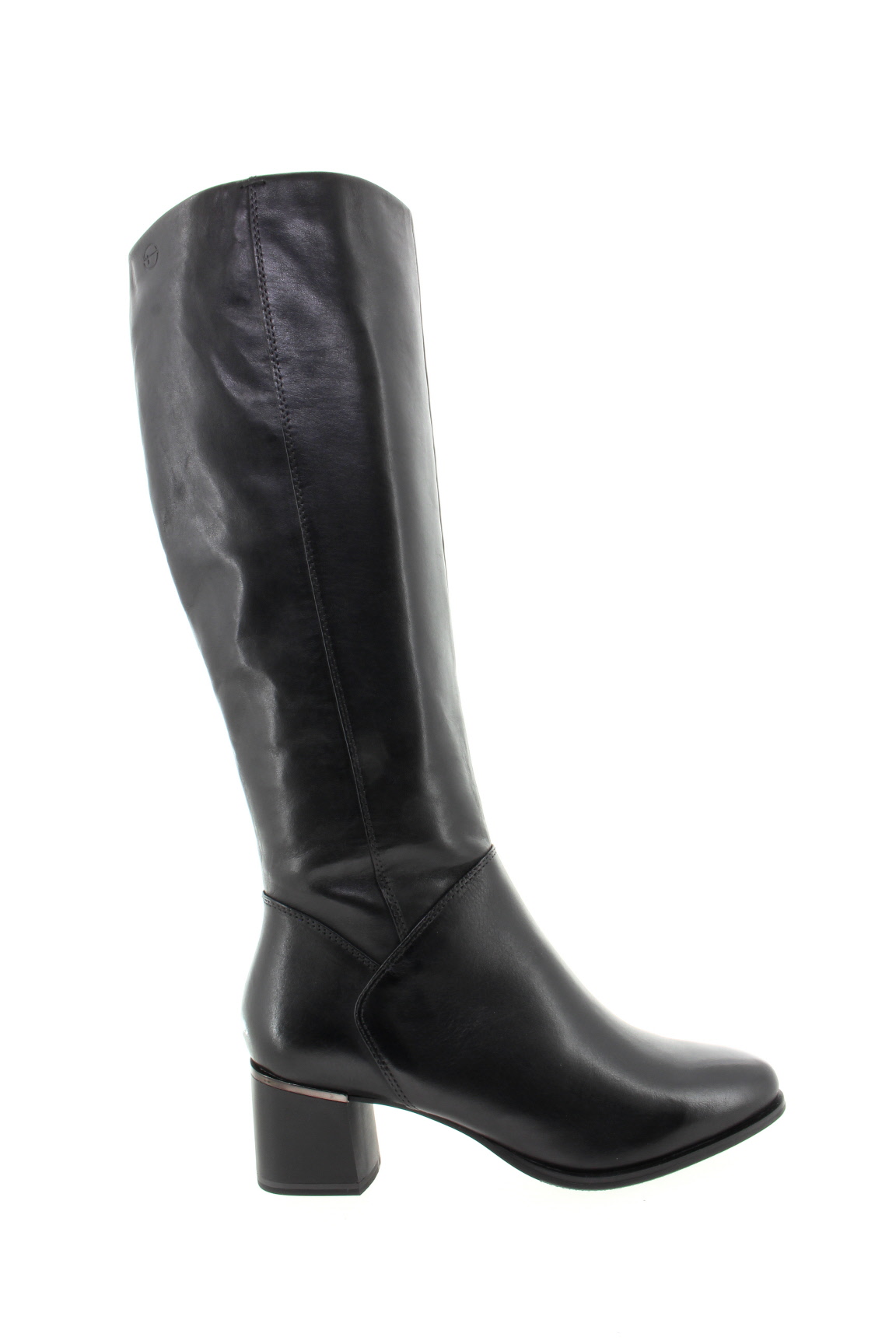 TAMARIS Dámské kožené černé kozačky