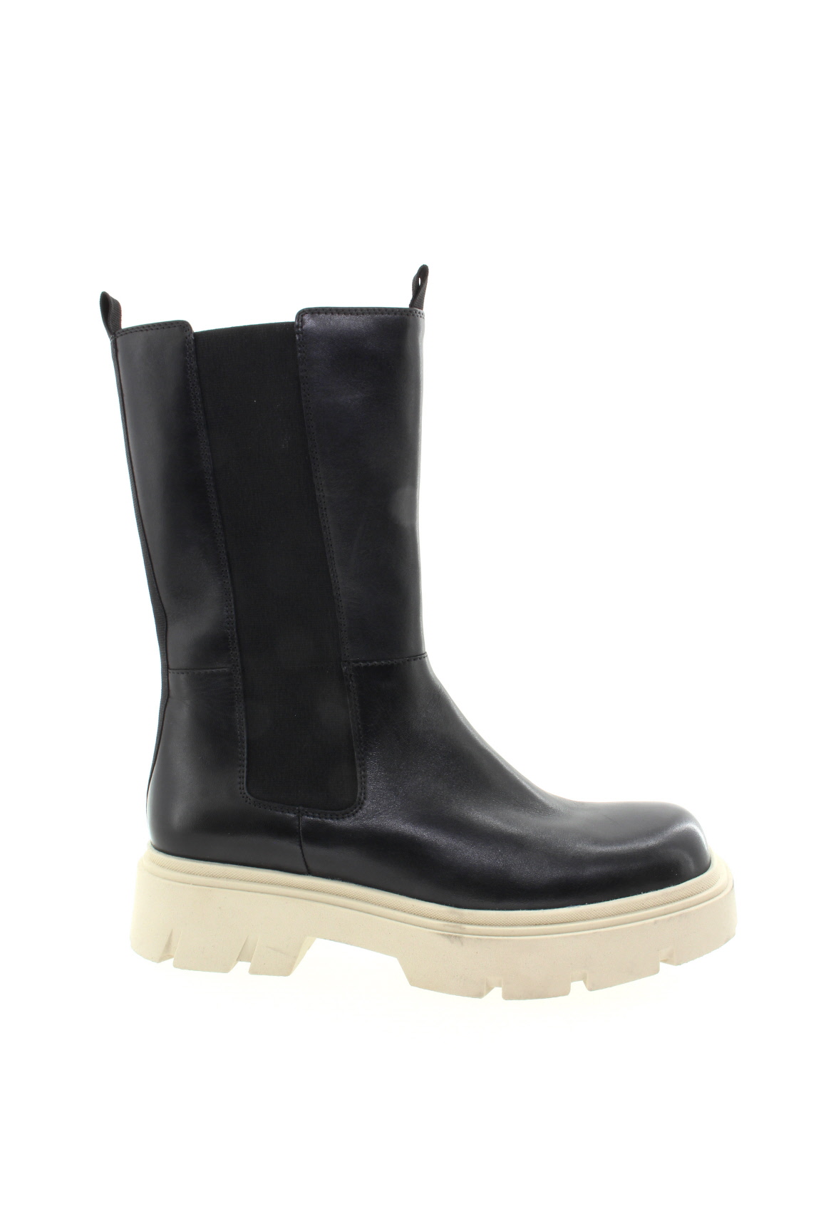 CAPRICE Dámský kožený černý kotník