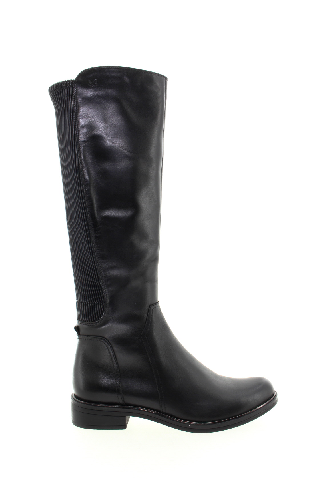 CAPRICE Dámské kožené černé kozačky