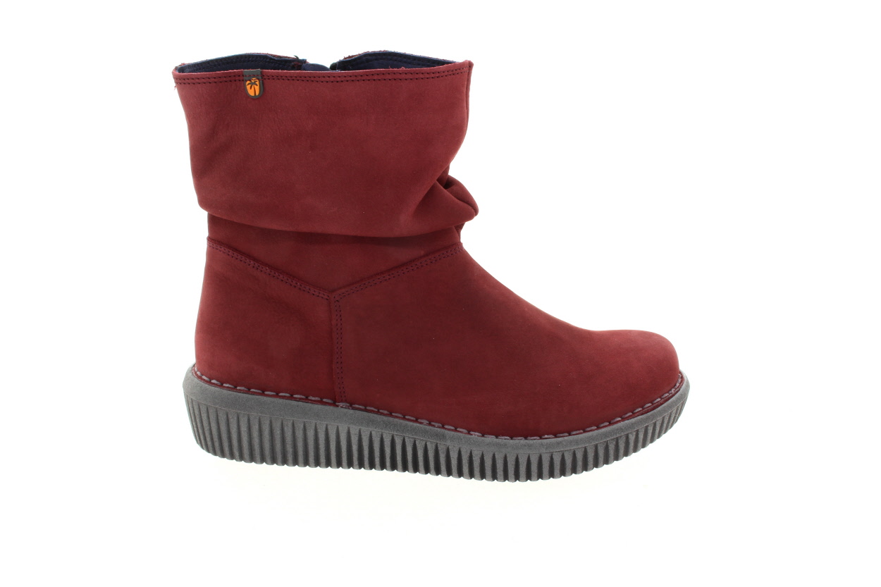 JUNGLA Dámský kožený červený kotník