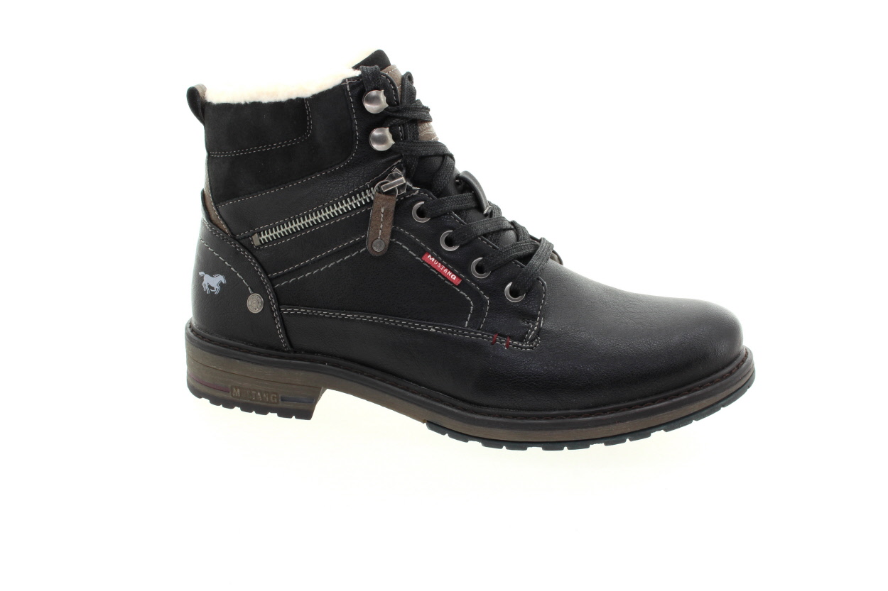 MUSTANG Pánský černý kotník