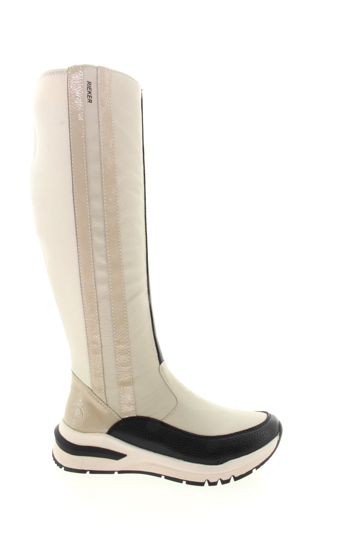 RIEKER Dámské krémové kozačky