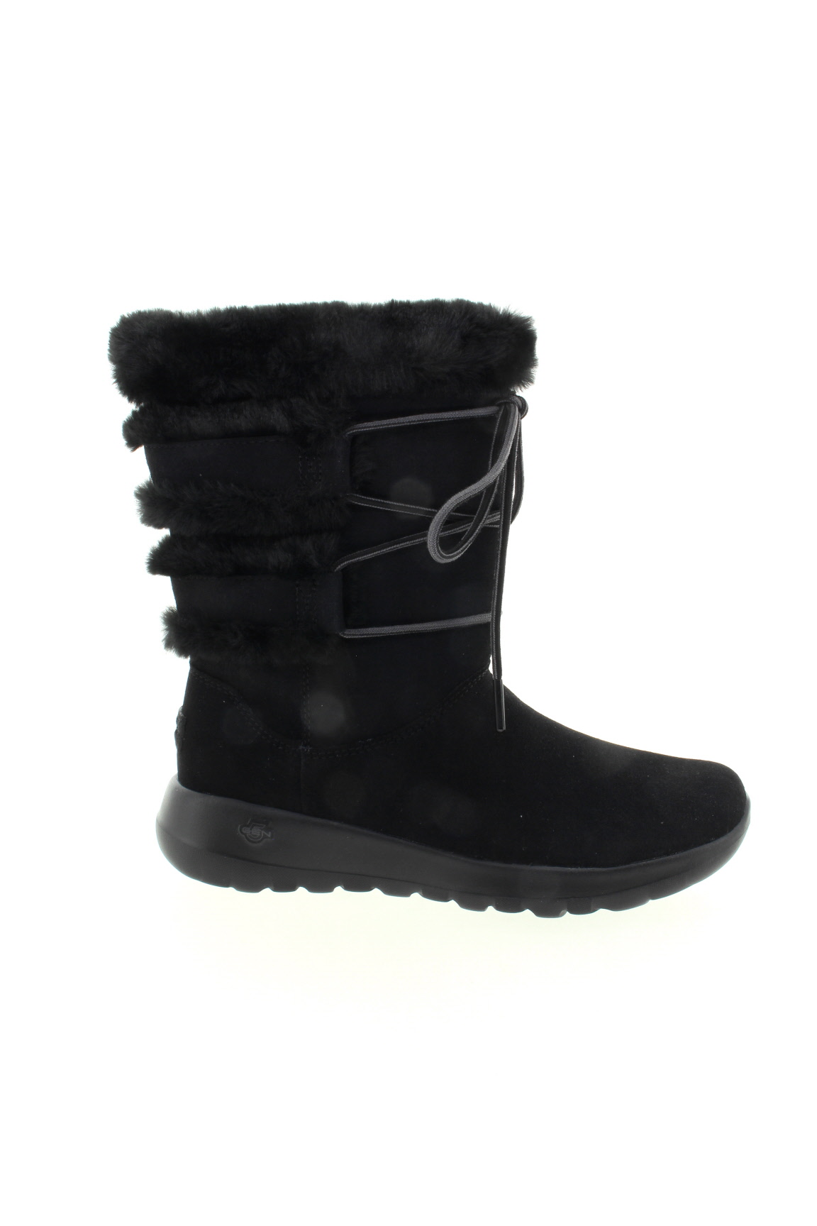 SKECHERS Dámské kožené černé sněhule