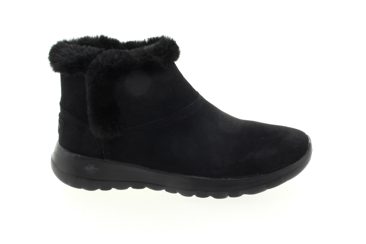 SKECHERS Dámský kožený černý kotník